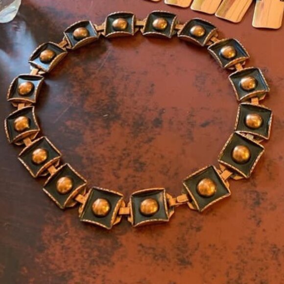 Vintage signed Renoir Necklace 16.5in - Picture 1 of 1